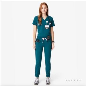 Figs Caribbean Blue Rafaela + Zamora NWT